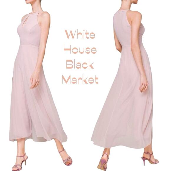 White House Black Market Cottage Rose Jumpsuit With Sheer Overlay NWT Size 10 - Picture 1 of 14